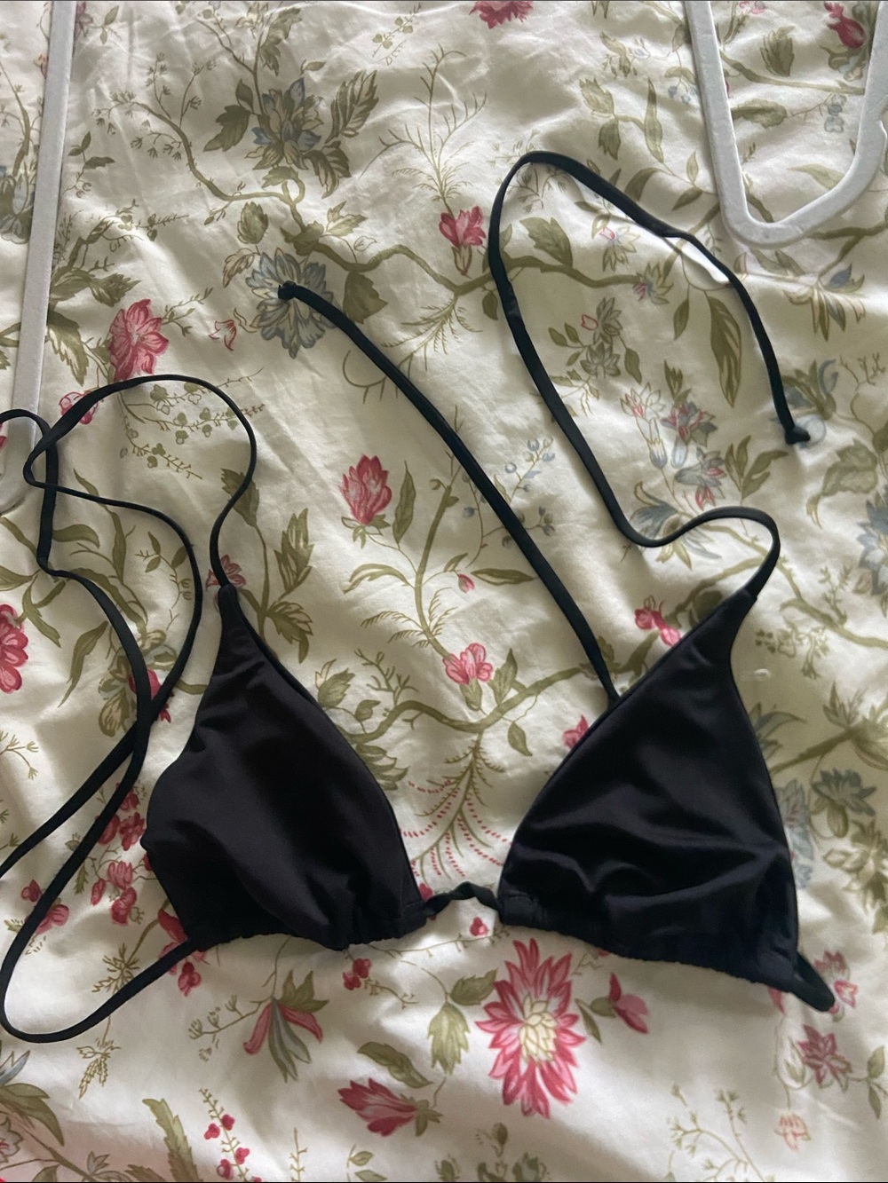 Classic Black Triangle Bikini Top